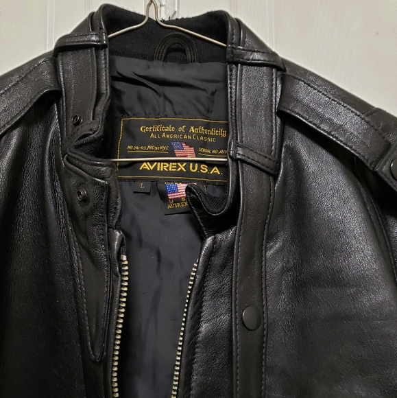 Members only leather Avirex jacket - Picture 3 of 3